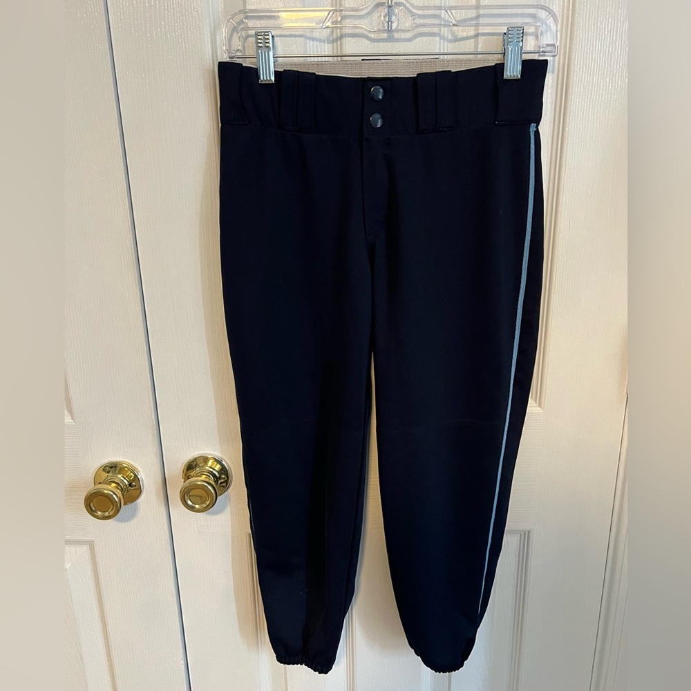 Teamwork Athletic Apparel Womens‎ 28-30 Navy Blue Striped Softball Pants